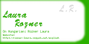 laura rozner business card